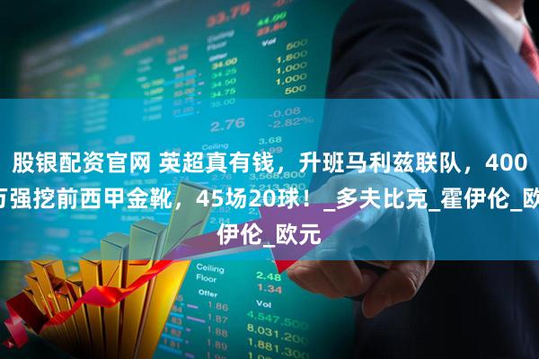股银配资官网 英超真有钱，升班马利兹联队，4000万强挖前西甲金靴，45场20球！_多夫比克_霍伊伦_欧元